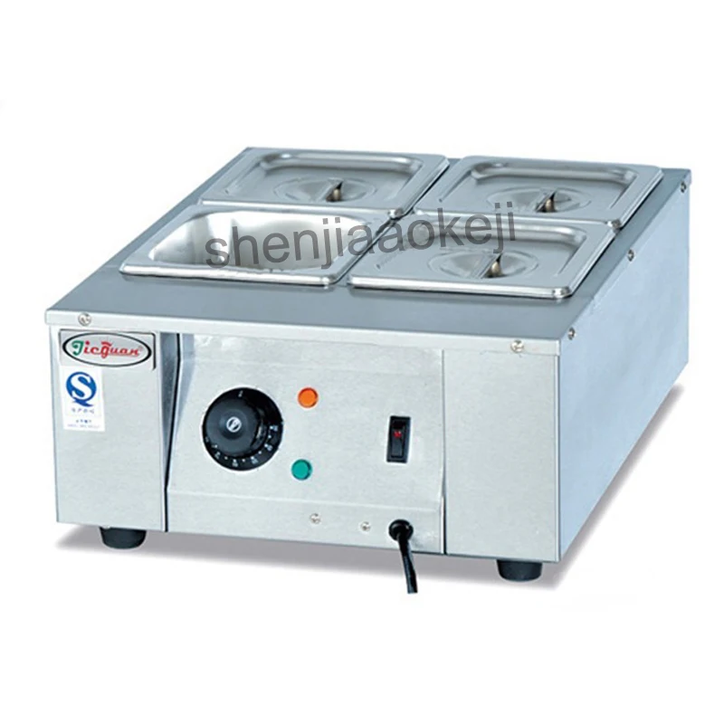 

Commercial 4 Lattices Chocolate melting pots Chocolate melting machine home use chocolate melting oven 220v 1500w 1pc