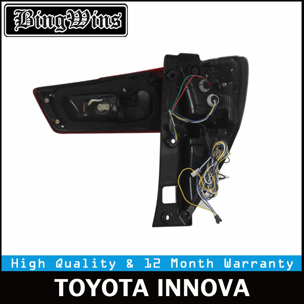 Автомобильный Стиль задний фонарь для Toyota Innova светодиодный фонарь Криста Taillamp с Светодиодный проблесковый сигнал задних сигнальных огней, задний фонарь