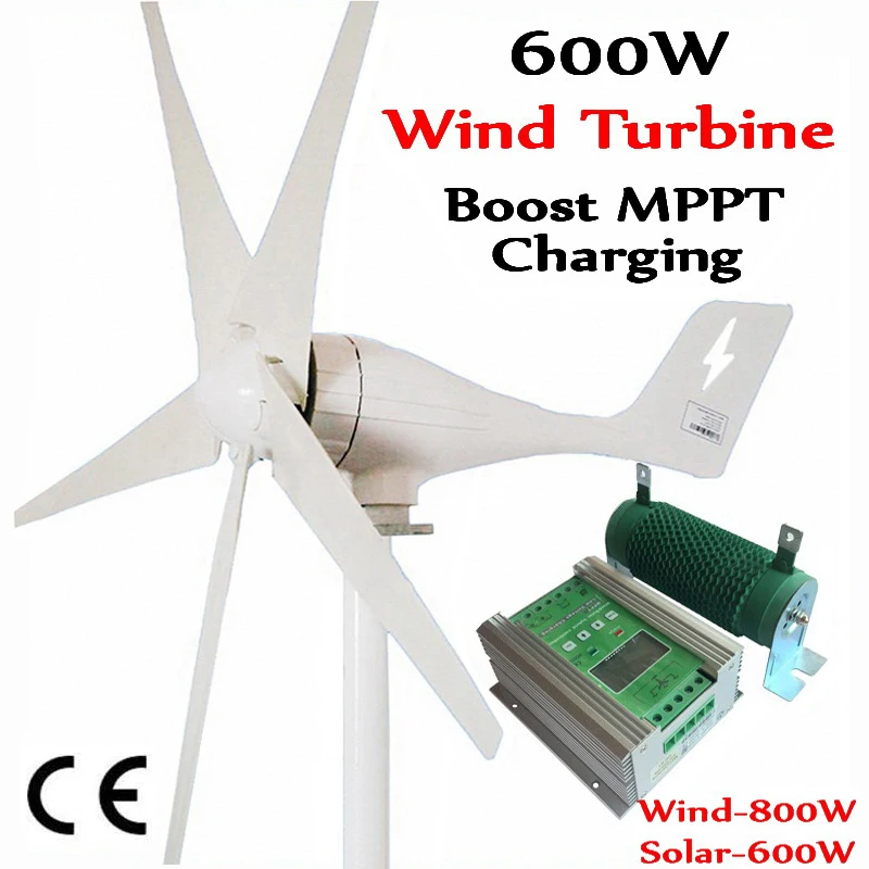 

600W wind generator MAX 830W wind turbine+1400W MPPT hybrid charge controller for 800W wind turbine generator+600W solar panels