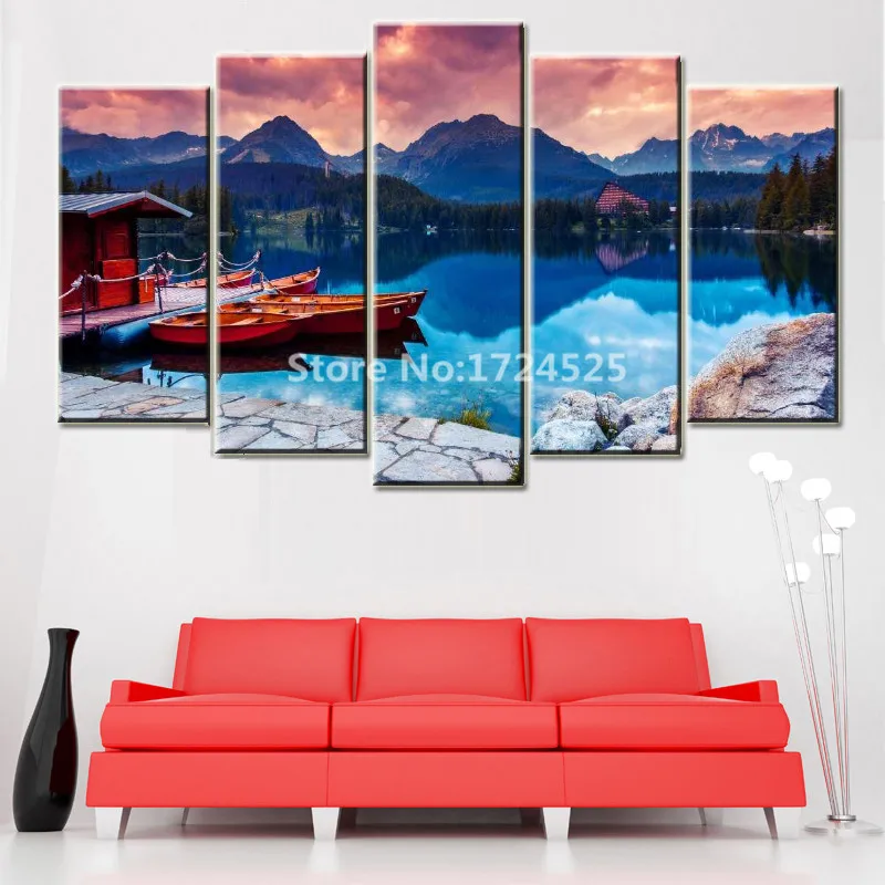 2017 распродажа настоящие современные горные реки пейзаж Живопись Природа озеро