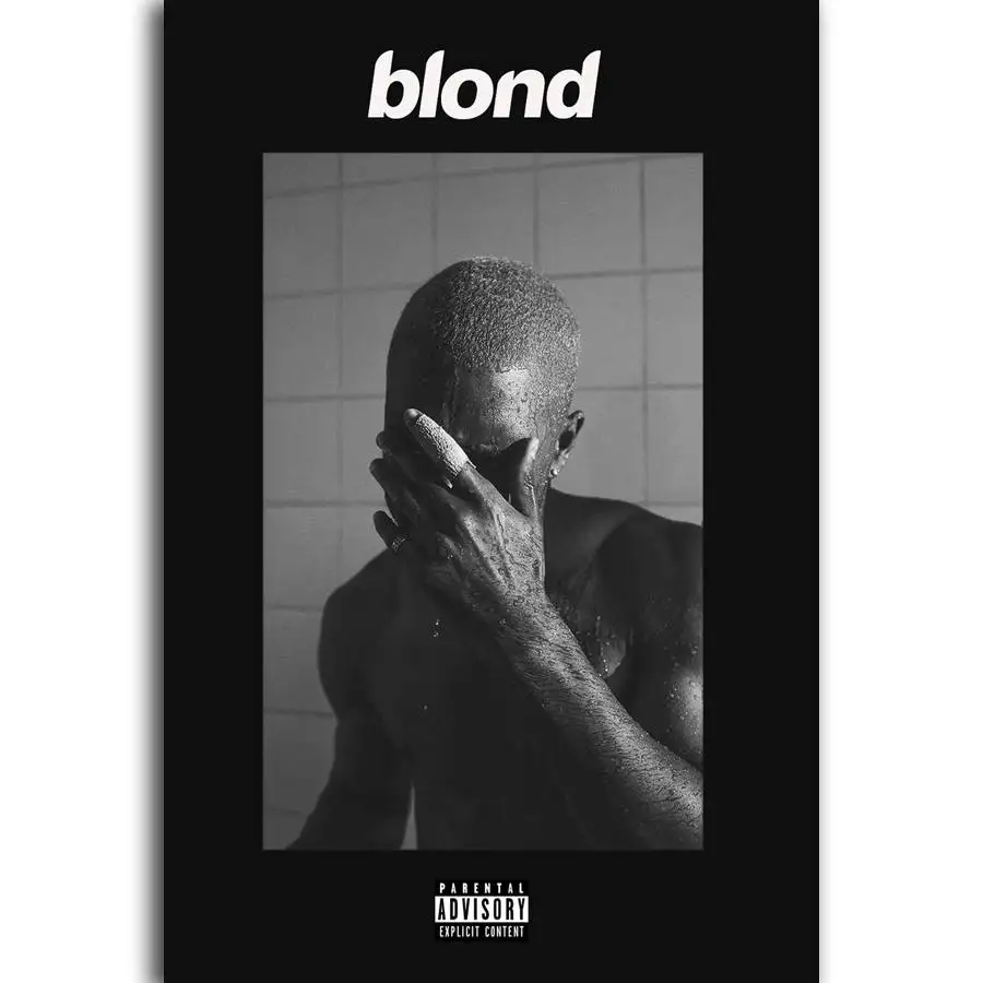S1027 Обложка альбома рисунок Frank Ocean Star светлые рэп в стиле «хип-хоп» настенное изображение на тему музыки картина принт на Шелковый Холст постер для декорации дома - Цвет: Белый