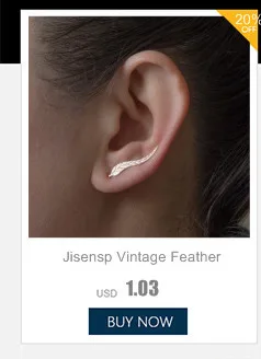 Jisensp, Летний стиль, панк, модные, простые, Т-образные серьги, куртка для женщин, свадебные подарки, Букле д 'Орель, femme ED140