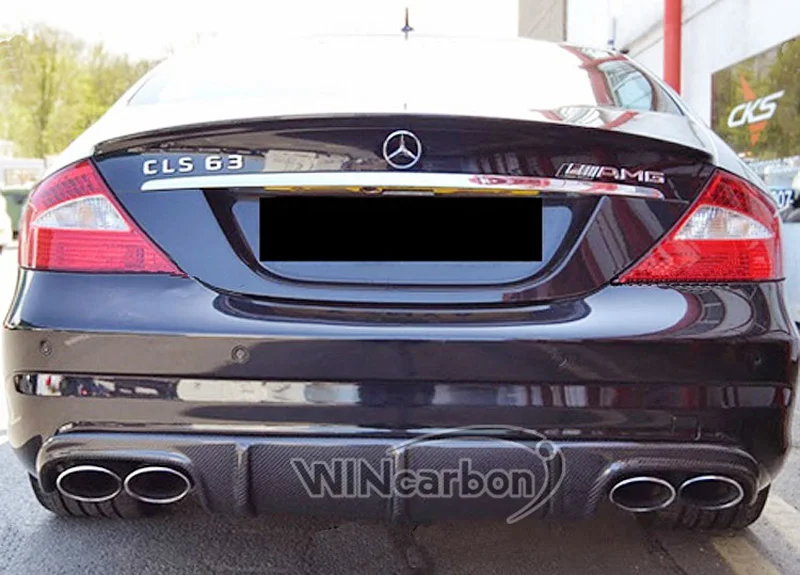 3K задний бампер из настоящего углеродного волокна для Mercedes Benz W219 CLS CLS55 CLS63 AMG модель 2006-2011