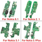 USB зарядное устройство док-разъем зарядный порт микрофон гибкий кабель для Nokia 2,16,13,1 Plus7,15,1 2018 запасные части
