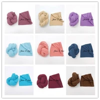 jane z ann baby knot tail hat newborn photography props stretch wrap baby photo shooting hammock infant posing swaddle