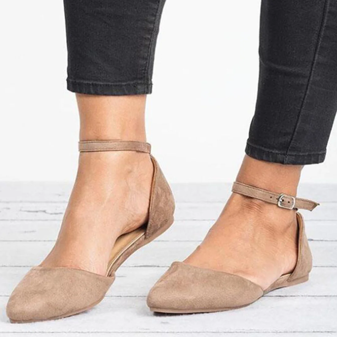 LASPERAL/женские лоферы на плоской подошве с острым носком и принтом Повседневные