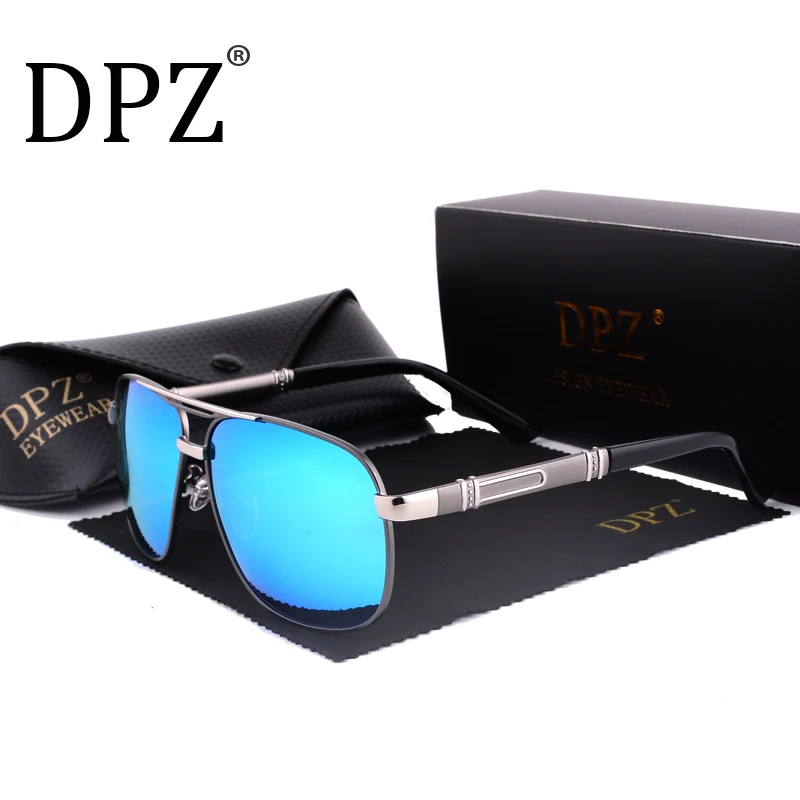 Солнцезащитные очки мужские DPZ Polarized бренд Sun Glases zonnebril men lunette de soleil homme oculos sol masculino pilot on.