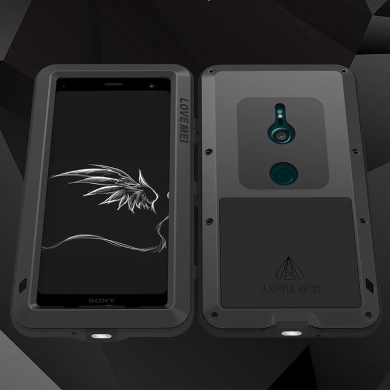 Роскошный защитный ударопрочный чехол на 360 градусов для Sony Xperia XZ3 XZ2 Compact XA2 XA1 XZ1 X XZ