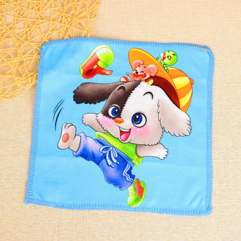 Микрофибра мультфильм удар нос детские носовые платки квадратный Карманный платок носовой платок с принтом дети портативный 25*25 см AD0785