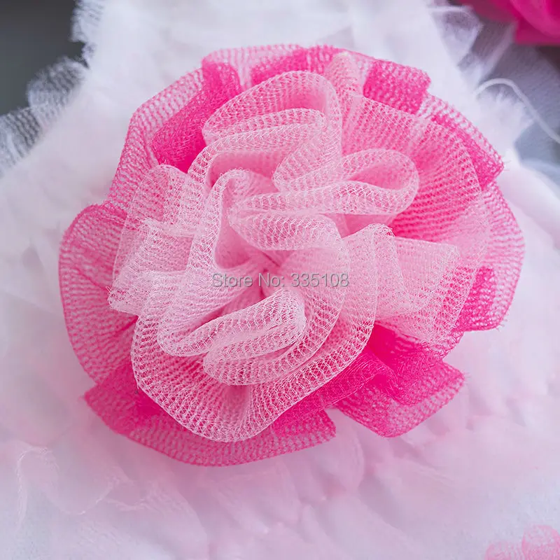 Платье для маленьких девочек с градиентом и ярко-розовыми цветами летние