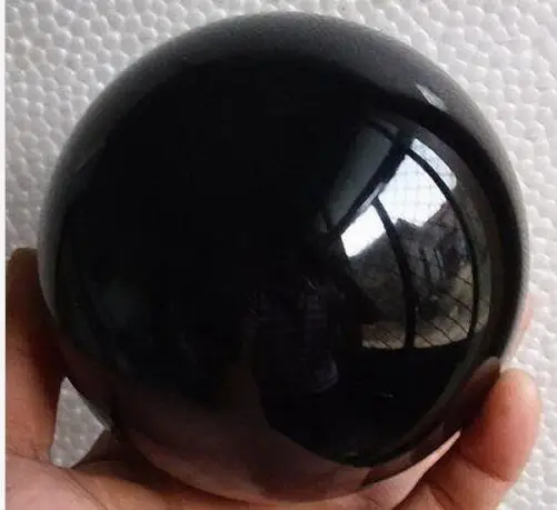100% натуральный черный обсидиановый кварцевый хрустальный шар в подарок|ball nose router