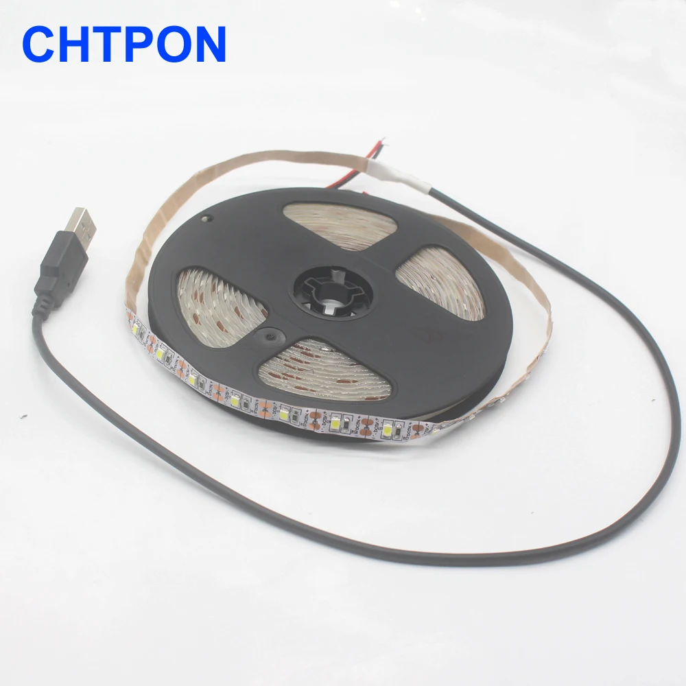 5 В 50 см 1 м 2 3 4 USB кабель питания светодиодный Светодиодная лента светильник SMD 3528