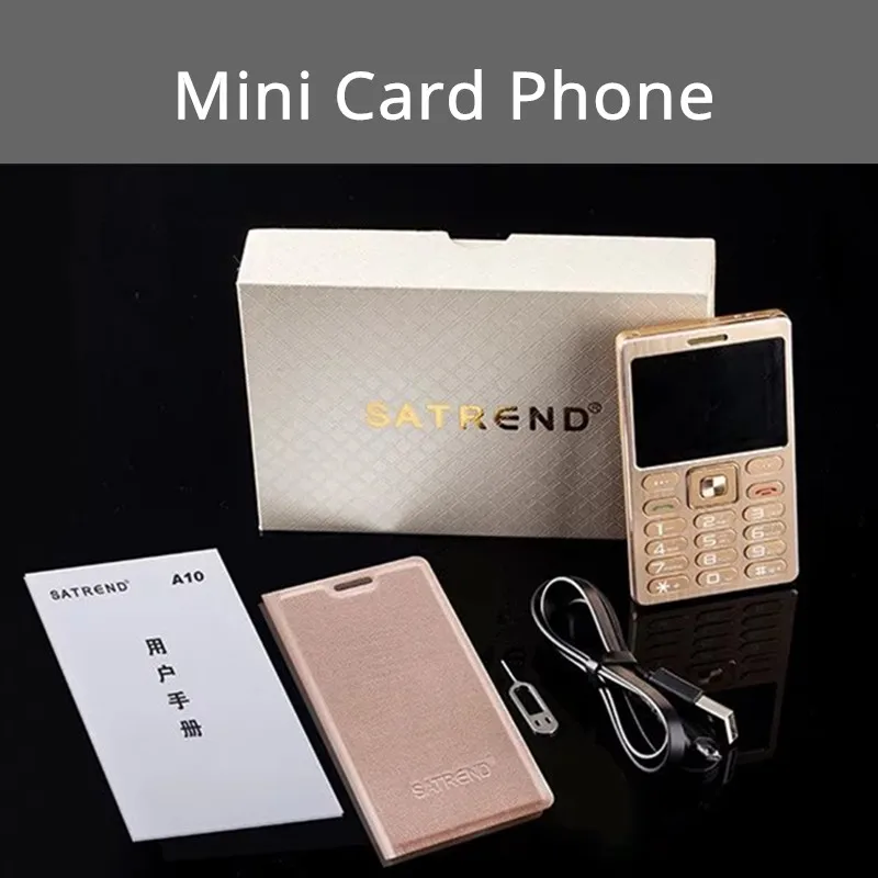 Кнопочный телефон A10 Mini с двумя Sim картами Mp3 Bluetooth 3 5 мм|card mobile phone|card phonemobile phone |