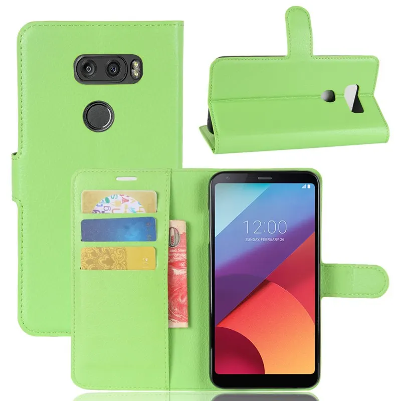 Роскошный флип чехол из искусственной кожи для LG V30 V 30 кожаный бумажник с