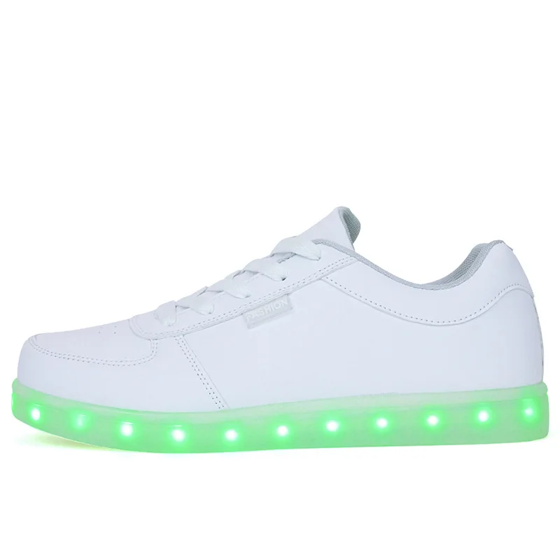 Со светодиодной подсветкой пара светильник обувь на платформе Женские кроссовки