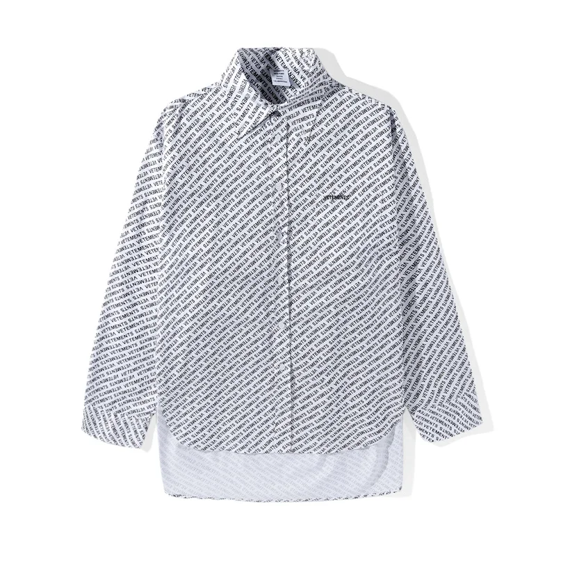 Рубашка с принтом для мужчин и женщин длинная модная повседневная одежда карманами|Повседневные рубашки| |