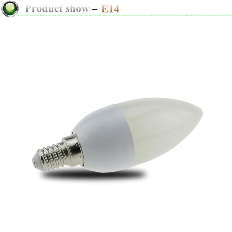 1X5W 7W светодиодная свеча лампа E14 E27 220V энергосберегающий прожектор