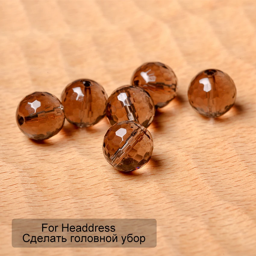 

Beads For Necklaces Natural Stone Crystal Beads 128 Faceted Beads For Jewelry Making Round 6-12mm DIY Accessories
