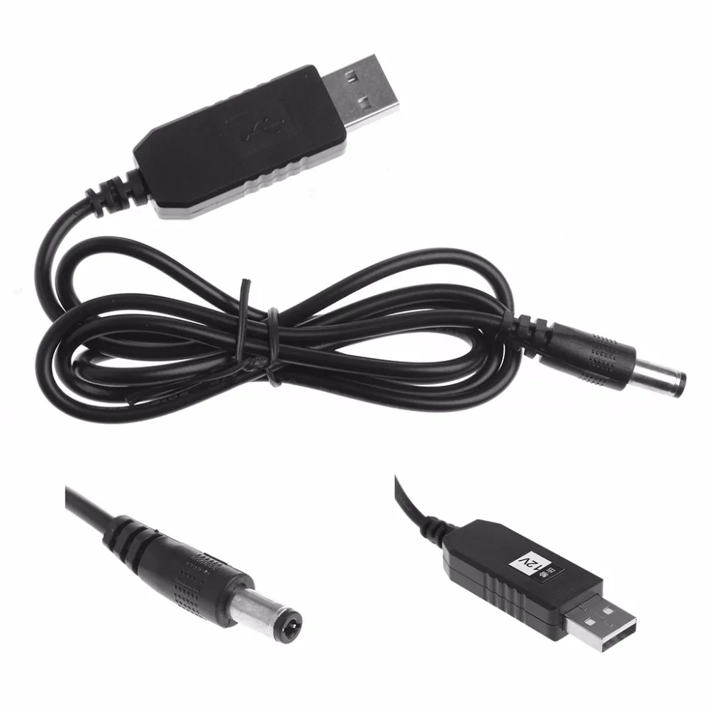 USB DC 5V DC/DC 12V 2 1x5 5 мм Мужской повышающий преобразователь для маршрутизатор