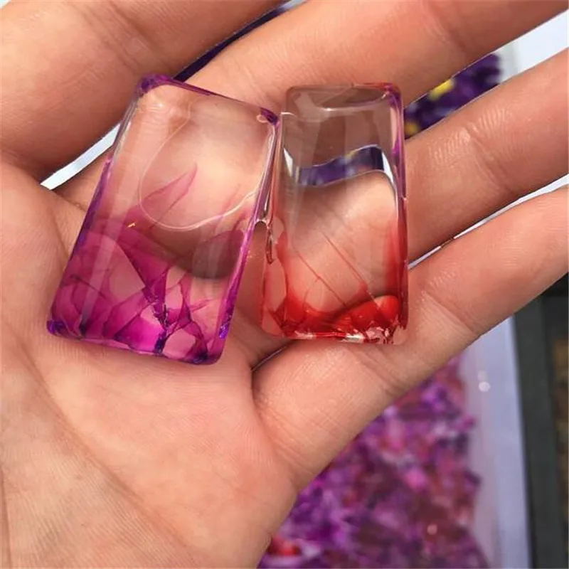 

Colored crystal pendant, red stone, rose red, purple pendant,