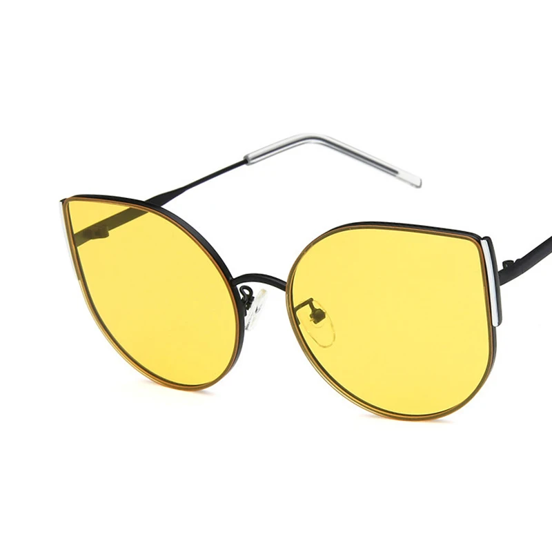 SO &amp EI модные большие солнцезащитные очки кошачий глаз трендовые женские с