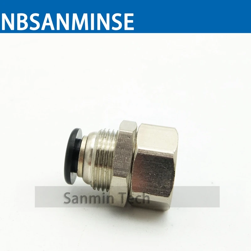NBSANMINSE 10 шт./лот PMF перегородка Женская прямая трубка пластиковый фитинг 1/8 1/4 3/8 1/2