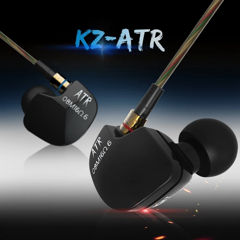 KZ ATR наушники бас Спорт гарнитура Mobile Music наушник HiFi с микрофоном гарнитуры для