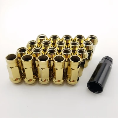 Golden Тюнинг Monster 20 шт Muteki SR48 стальные колесные гайки длина 48 мм M12x1.5/M12x1.25 - Название цвета: Golden