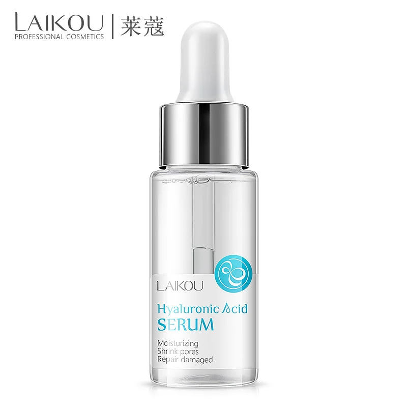 LAIKOU-suero de ácido hialurónico, crema facial hidratante con esencia coreana, reduce los poros,