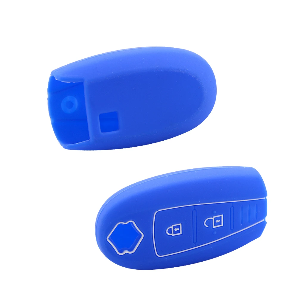 OkeyTech 2 кнопки силиконовый резиновый чехол для автомобильного ключа Suzuki Vitara Swift Ignis