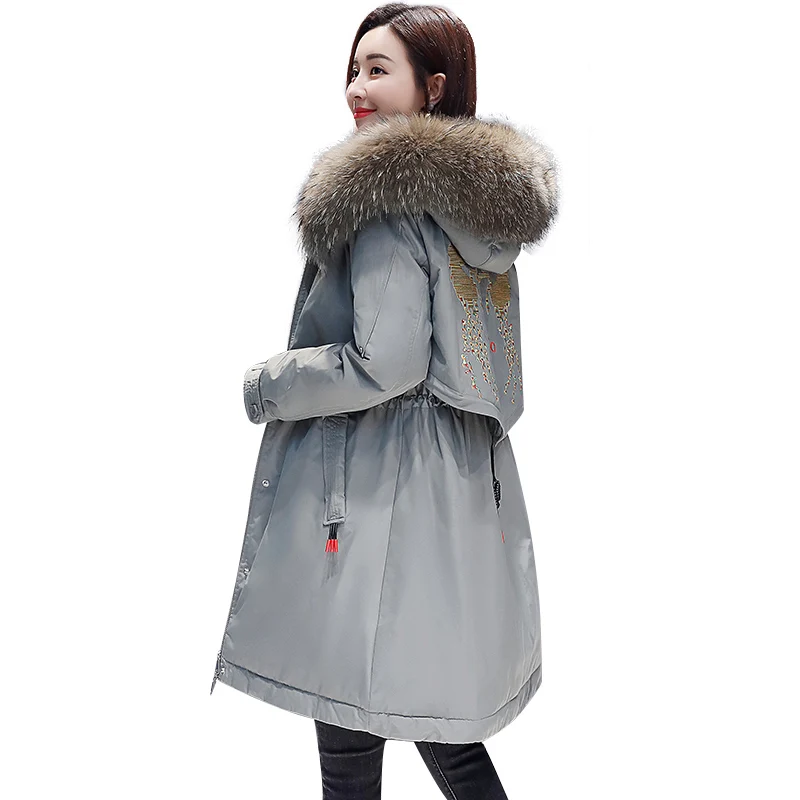 

2020 winter new style women's fashion, slim down, cotton wear, long Korean version, outfit padded jacket and clothes tide.