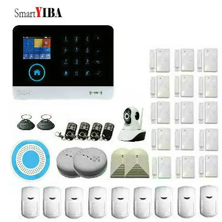 Система сигнализации SmartYIBA с Wi Fi для умного дома IP камера сделай сам Солнечная