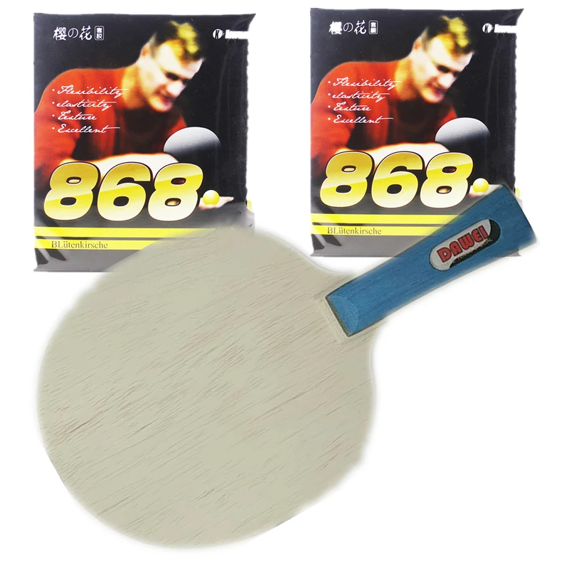 

Dawei профессиональное лезвие для настольного тенниса/пинг-понга для ракетки для пинг-понга с двумя резиновыми теннисами