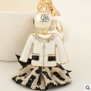 Жемчужный эмалированный брелок/2017 Роскошные Дизайнерские брендовые ювелирные