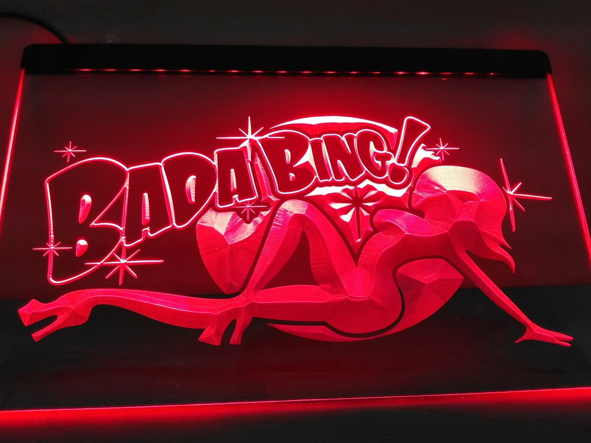 LB585- Bada Bing сексуальная обнаженная девушка экзотический светильник неоновый