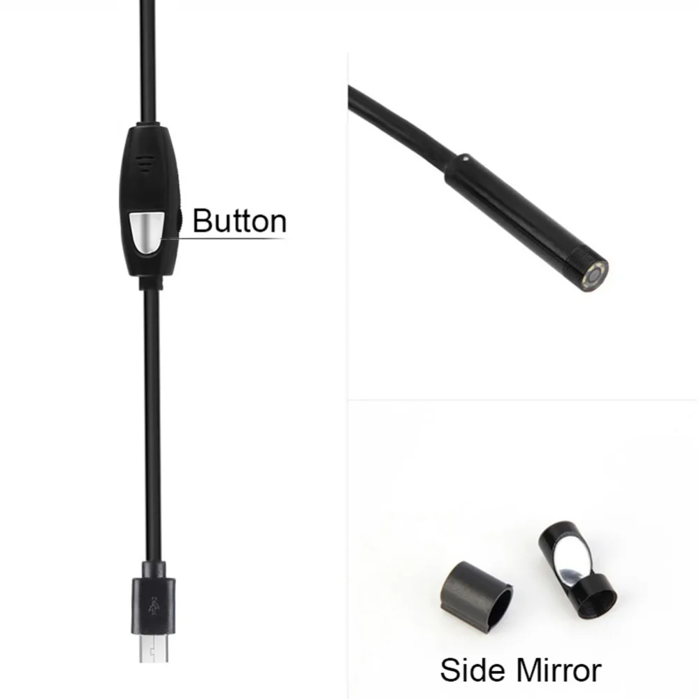 USB камера эндоскоп объектив 2020/5 5 мм длина 1 м 2 3 720P|Бороскопы| |