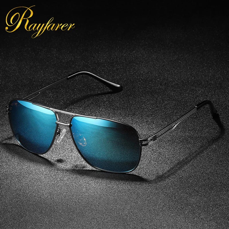 

Мужские поляризационные зеркальные металлические солнцезащитные очки UV400 2 шт. много черных серых коричневых золотистых RFT0964N