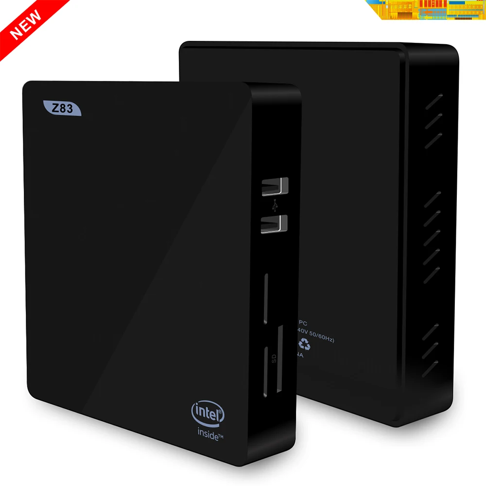 Z83 II ТВ приставка 2G 32G Windows 10 Intel Atom x5-Z8350 4K 3D Мини ПК 1000M LAN Bluetooth 4,0 2,4G 5,8G Wifi Набор Miracast Top Box