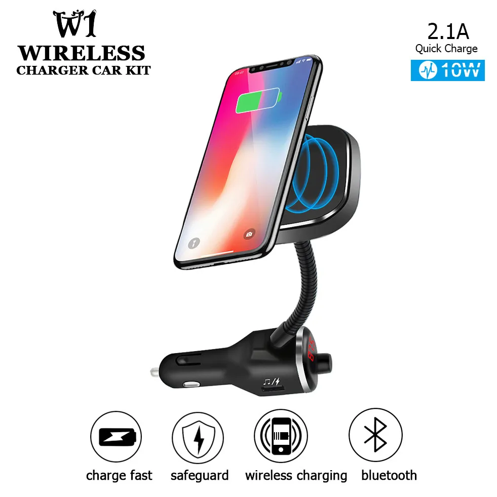 Новый автомобильный комплект mp3 плеер с Bluetooth fm передатчик беспроводное зарядное