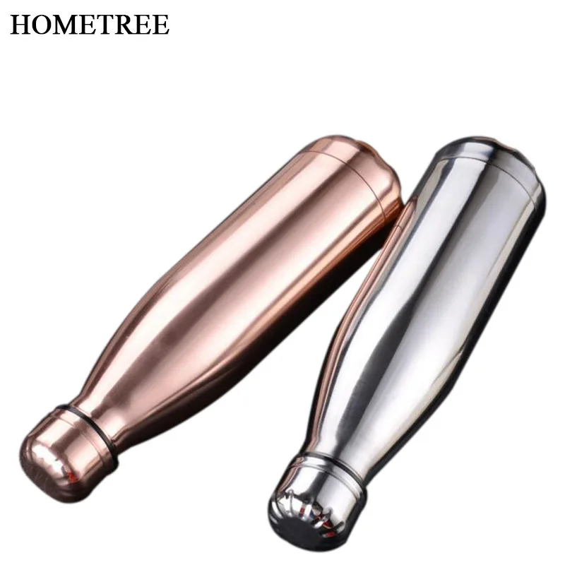 

HOMETREE 500ml Thermos Vacuum Flask Outdoor Sports Bicycle Stainless Steel Kettle Vacuum Shiny Color Flask Long-Term Warmth H371