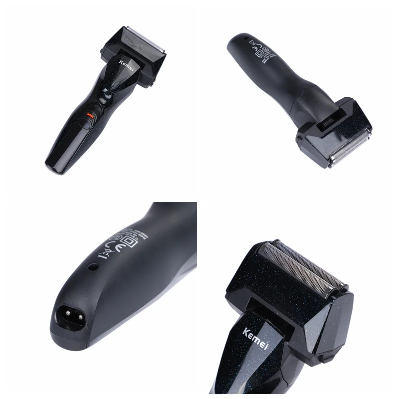 Kemei KM-5890 3 в 1 Мужская бритва для бороды электрическая Беспроводная Машинка для стрижки волос перезаряжаемая многофункциональная машинка для стрижки волос