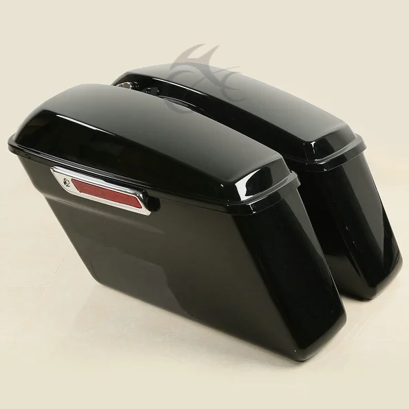 Жесткие седельные сумки для мотоцикла с защелками Harley Touring Models 2014 2020 Road King Street Electra
