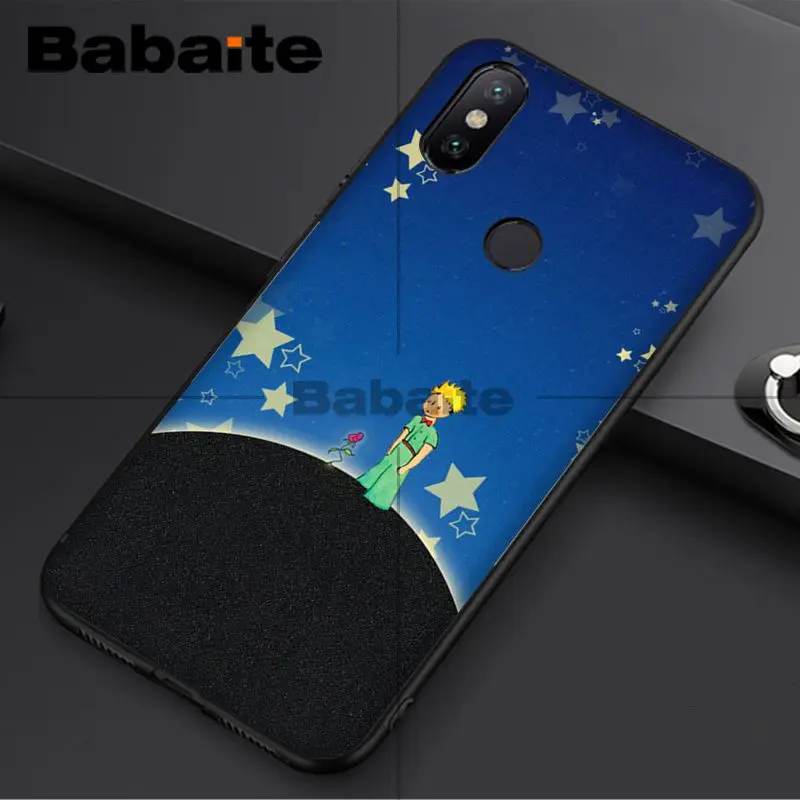 Babaite Маленький принц и лиса черный сотовый Чехол для телефона для redmi 5plus 5A 6pro 4X note5A note4x note6pro 6A Чехол для мобильного телефона