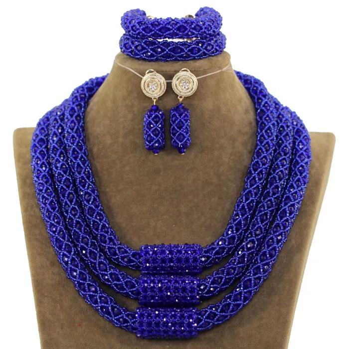 Новый Королевский Африканский комплект ювелирных изделий из бисера ручной