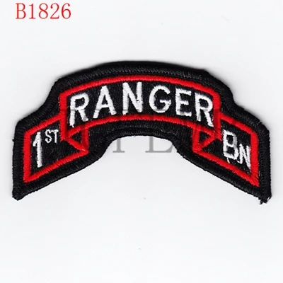 B1826 Армии США 75th RANGER 1st 2BN 3BN военный тактический боевой дух полный вышивка патч - Цвет: B1826