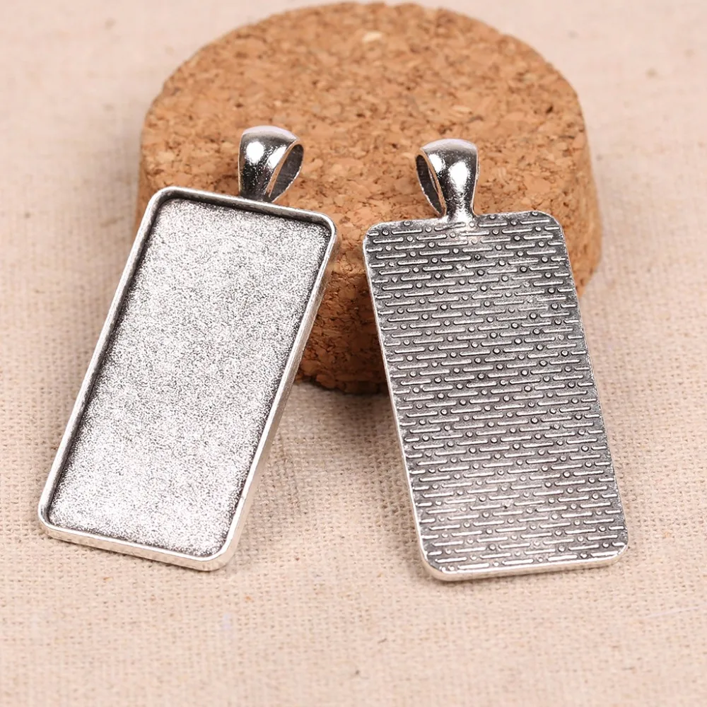 Onwear 20 шт. подходит для 19x38 мм основа кабошона rectange cameo оправа розовое