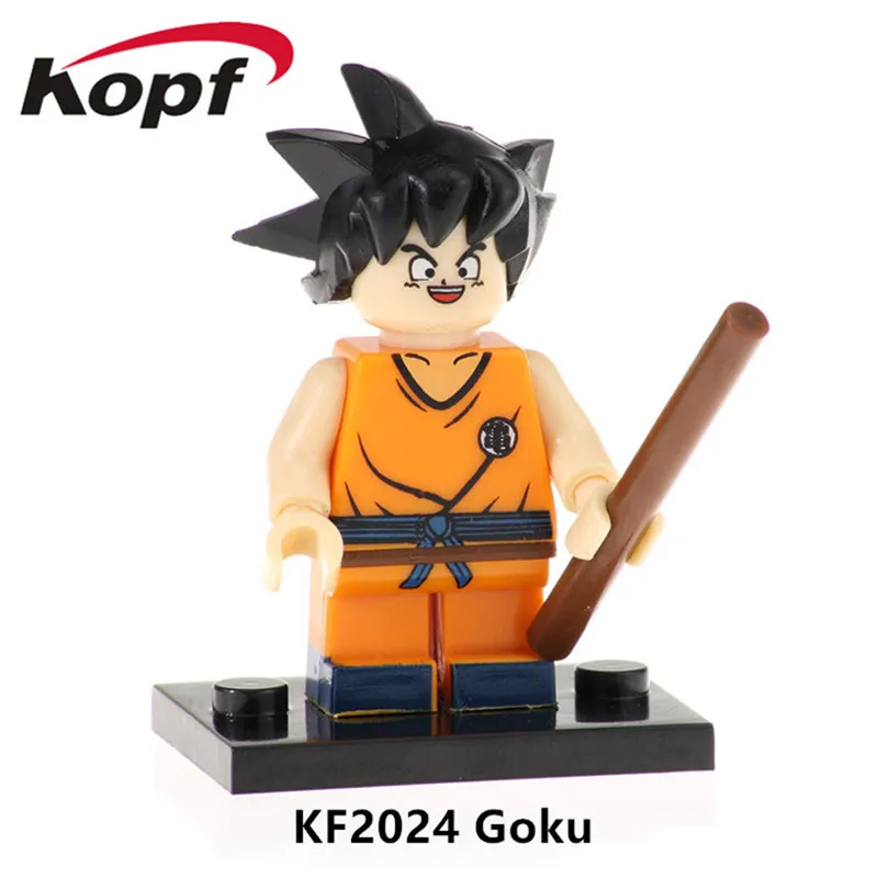 KF2024 Without Box KF525 один строительные блоки Сон Гоку Золотой Freze uuub хит Vogeta Dragon Ball Z фигурки Модель кирпичики для детей подарок игрушки - Цвет: KF2024 Without Box