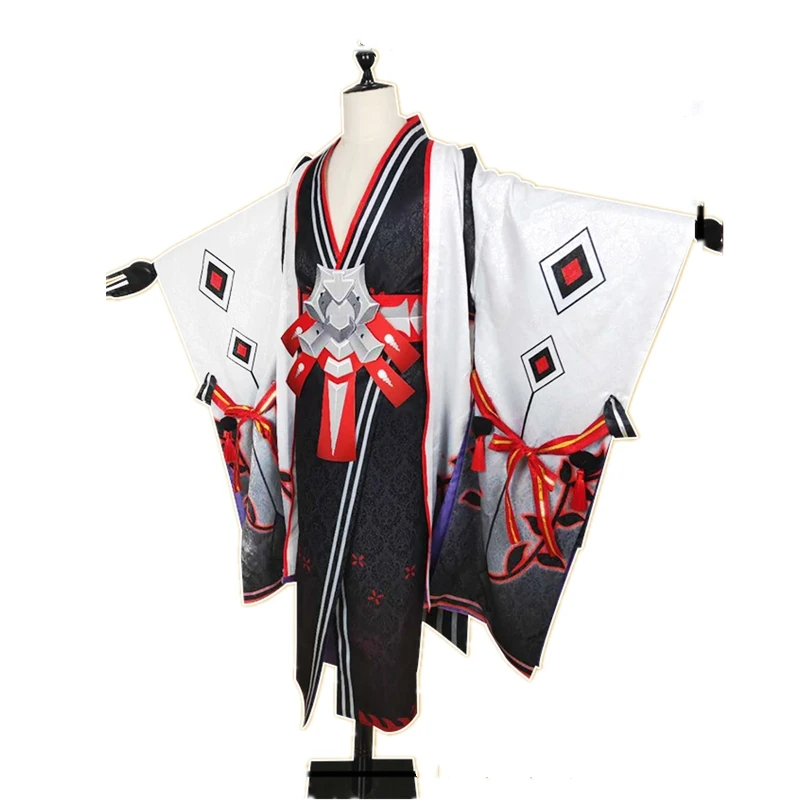 

Game Onmyoji Onikiri Awakening Cosplay Kimono Halloween Carnival Outfit Full Set Wig Shoes Horn Cosplay Costume