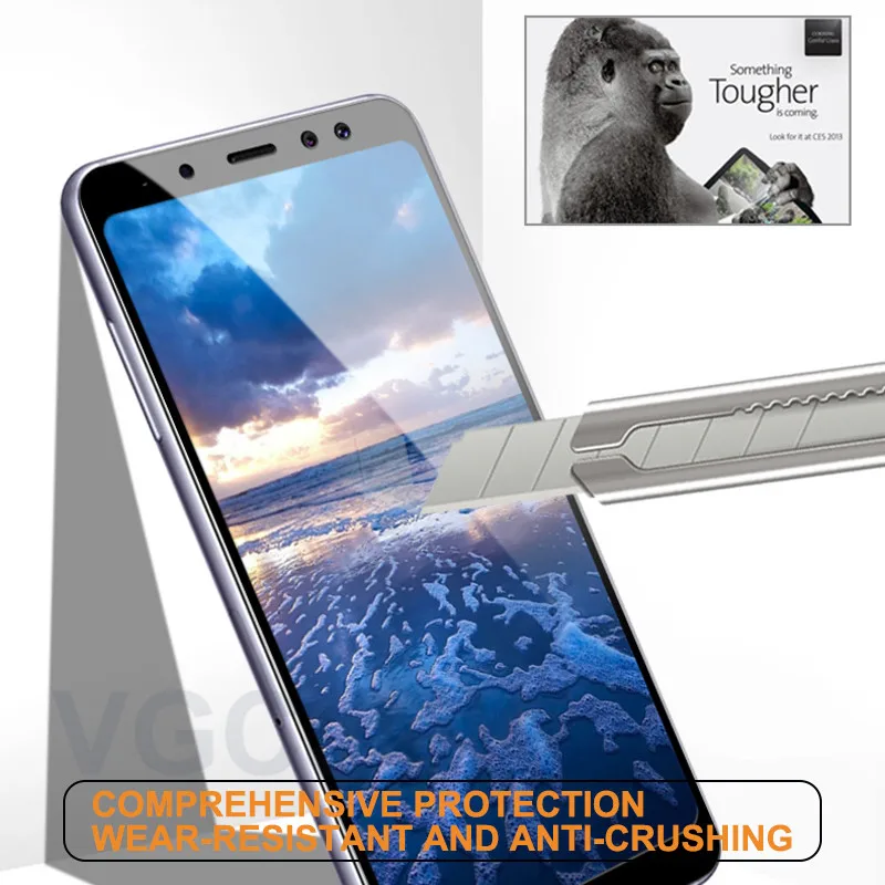 Полное Защитное стекло для samsung Galaxy A3 A5 A7 A5 A7 A6 A8 Plus закаленное защитное стекло для экрана