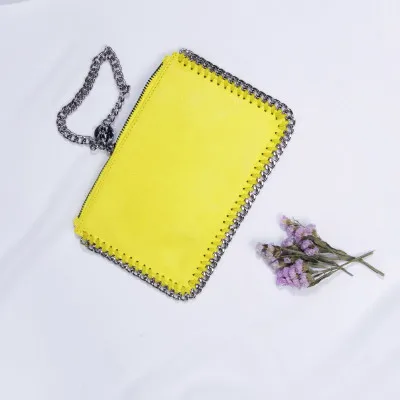 yellow 12x18cm Для женщин сумка-клатч держатель для карт для телефона Сумки большие кожаные бумажники портмоне моды мешок дамы наручные сумки подарок - Цвет: yellow 12x18cm